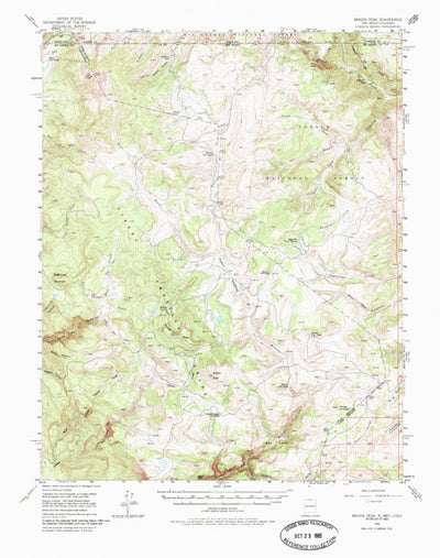 United States Geological Survey Brazos Peak, NM-CO (1955, 62500-Scale) digital map