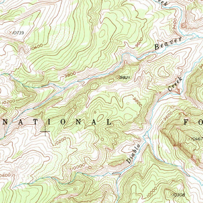 United States Geological Survey Brazos Peak, NM-CO (1955, 62500-Scale) digital map
