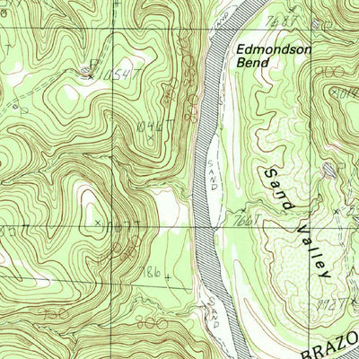 United States Geological Survey Brazos West, TX (1984, 24000-Scale) digital map