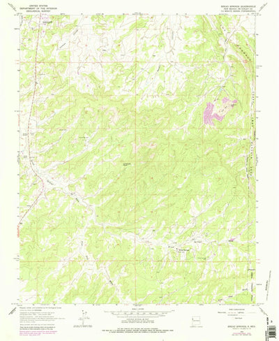 United States Geological Survey Bread Springs, NM (1963, 24000-Scale) digital map