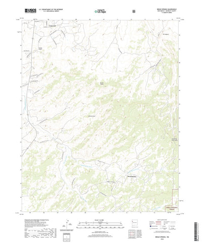United States Geological Survey Bread Springs, NM (2020, 24000-Scale) digital map