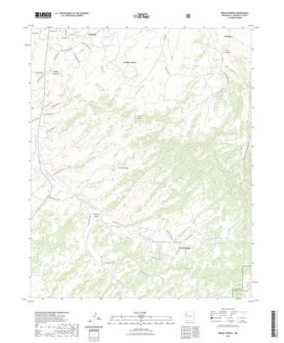 United States Geological Survey Bread Springs, NM (2023, 24000-Scale) digital map