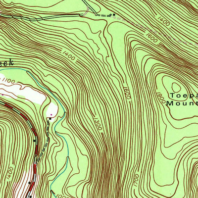 United States Geological Survey Breakabeen, NY (1943, 24000-Scale) digital map
