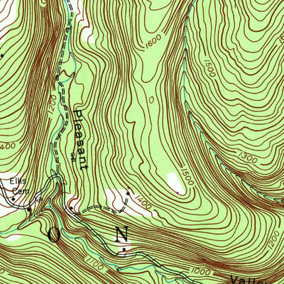 United States Geological Survey Breakabeen, NY (1943, 24000-Scale) digital map
