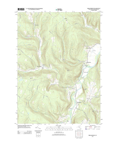 United States Geological Survey Breakabeen, NY (2013, 24000-Scale) digital map