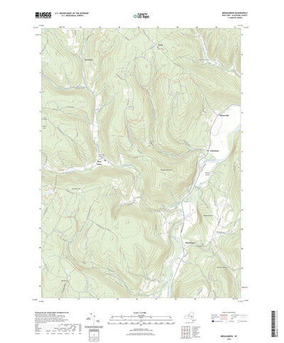 United States Geological Survey Breakabeen, NY (2023, 24000-Scale) digital map