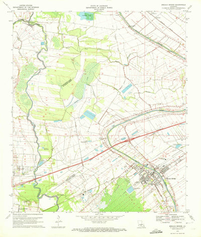 United States Geological Survey Breaux Bridge, LA (1970, 24000-Scale) digital map