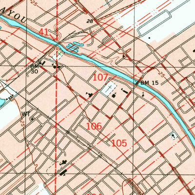 United States Geological Survey Breaux Bridge, LA (1998, 24000-Scale) digital map