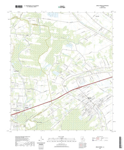 United States Geological Survey Breaux Bridge, LA (2020, 24000-Scale) digital map