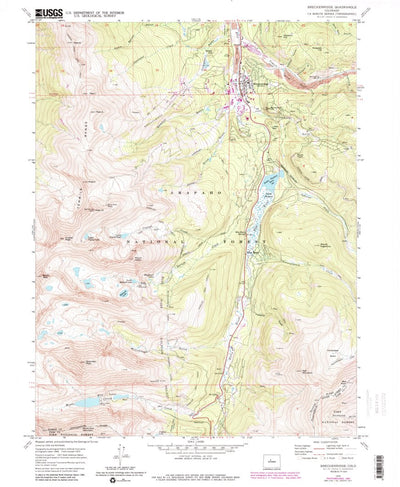 United States Geological Survey Breckenridge, CO (1970, 24000-Scale) digital map
