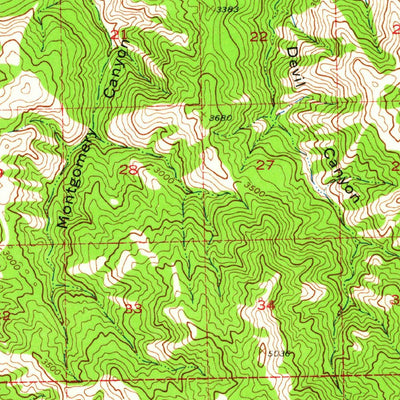United States Geological Survey Breckenridge Mountain, CA (1943, 62500-Scale) digital map