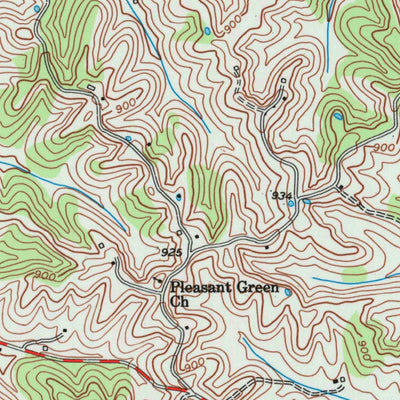 United States Geological Survey Breckinridge, KY (1953, 24000-Scale) digital map