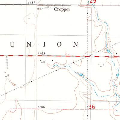 United States Geological Survey Breckinridge, OK (1982, 24000-Scale) digital map
