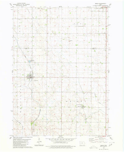 United States Geological Survey Breda, IA (1980, 24000-Scale) digital map