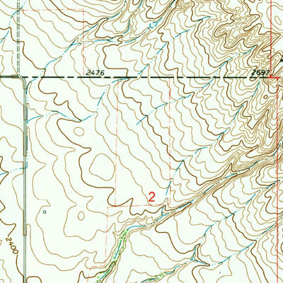 United States Geological Survey Bredette, MT (1973, 24000-Scale) digital map