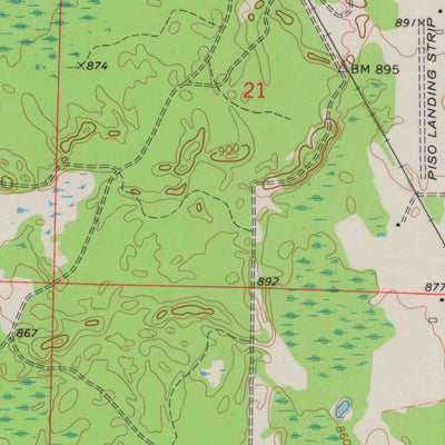 United States Geological Survey Breed, WI (1973, 24000-Scale) digital map