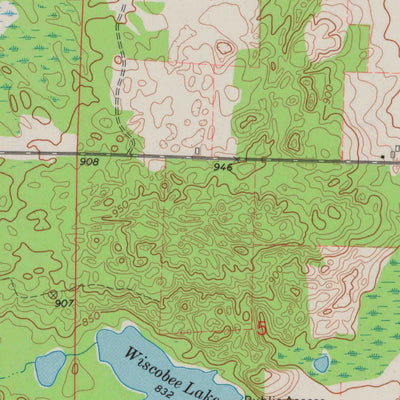 United States Geological Survey Breed, WI (1973, 24000-Scale) digital map