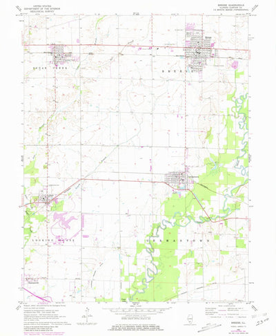 United States Geological Survey Breese, IL (1962, 24000-Scale) digital map