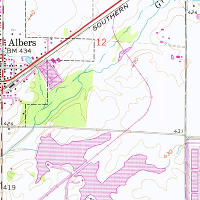 United States Geological Survey Breese, IL (1962, 24000-Scale) digital map