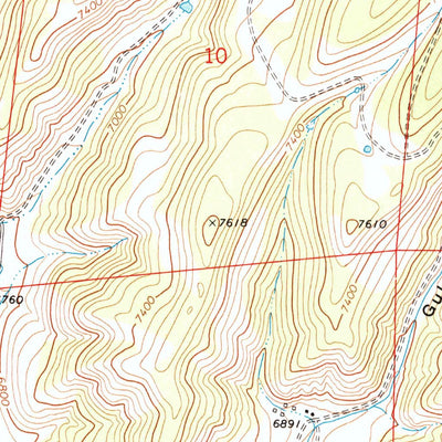 United States Geological Survey Breeze Mountain, CO (1971, 24000-Scale) digital map