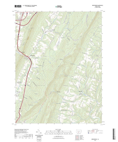 United States Geological Survey Breezewood, PA (2023, 24000-Scale) digital map