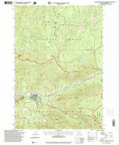 United States Geological Survey Breitenbush Hot Springs, OR (1997, 24000-Scale) digital map