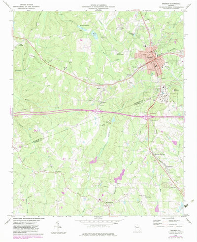 United States Geological Survey Bremen, GA (1973, 24000-Scale) digital map