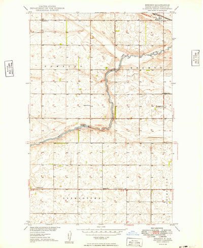 United States Geological Survey Bremen, ND (1949, 24000-Scale) digital map