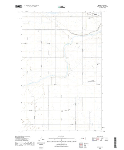United States Geological Survey Bremen, ND (2020, 24000-Scale) digital map