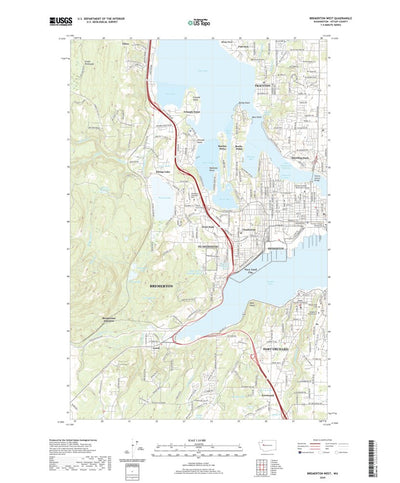 United States Geological Survey Bremerton West, WA (2020, 24000-Scale) digital map