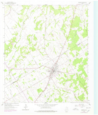 United States Geological Survey Bremond, TX (1962, 24000-Scale) digital map