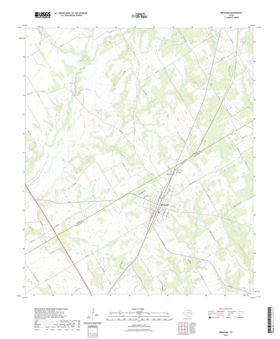 United States Geological Survey Bremond, TX (2022, 24000-Scale) digital map