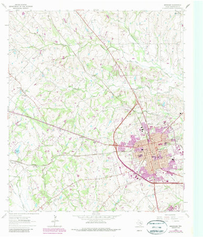 United States Geological Survey Brenham, TX (1963, 24000-Scale) digital map