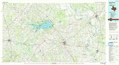 United States Geological Survey Brenham, TX (1993, 100000-Scale) digital map
