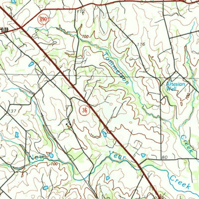 United States Geological Survey Brenham, TX (1993, 100000-Scale) digital map