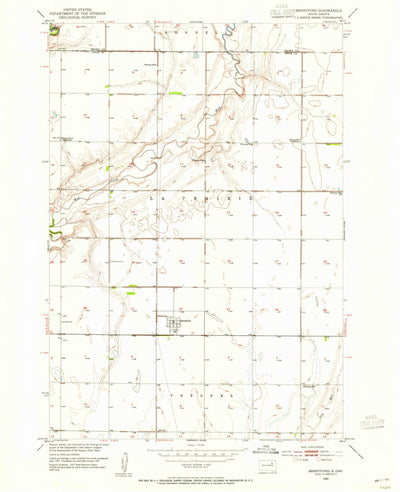 United States Geological Survey Brentford, SD (1953, 24000-Scale) digital map