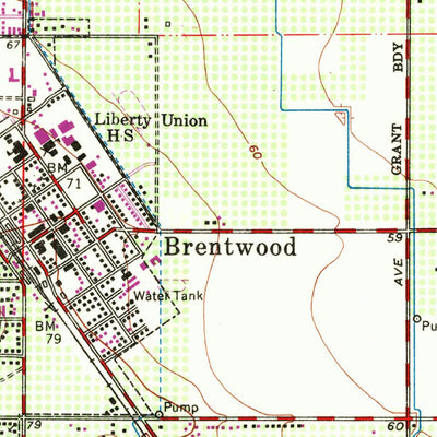 United States Geological Survey Brentwood, CA (1954, 24000-Scale) digital map
