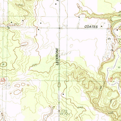 United States Geological Survey Brethren, MI (1982, 25000-Scale) digital map