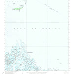 United States Geological Survey Breton Island, LA (1958, 62500-Scale) digital map