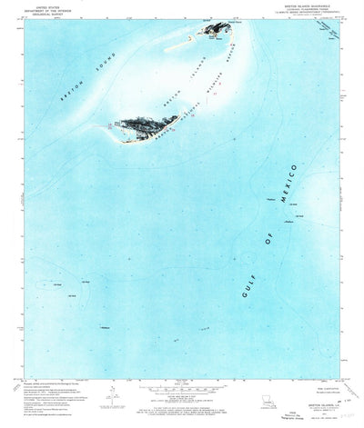 United States Geological Survey Breton Islands, LA (1971, 24000-Scale) digital map