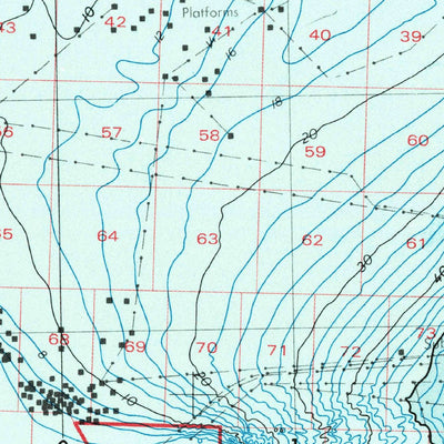 United States Geological Survey Breton Sound, LA (1957, 250000-Scale) digital map