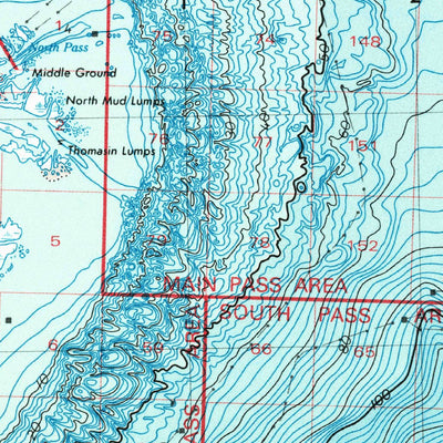 United States Geological Survey Breton Sound, LA (1957, 250000-Scale) digital map