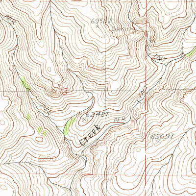United States Geological Survey Bretz Mine, OR (1982, 24000-Scale) digital map