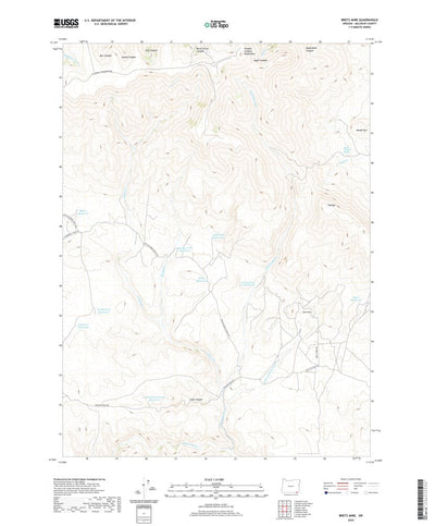 United States Geological Survey Bretz Mine, OR (2020, 24000-Scale) digital map