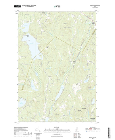 United States Geological Survey Brewer Lake, ME (2021, 24000-Scale) digital map