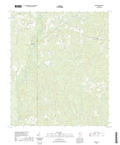 United States Geological Survey Brewer, MS (2020, 24000-Scale) digital map