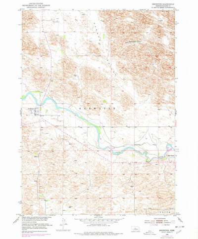 United States Geological Survey Brewster, NE (1952, 24000-Scale) digital map