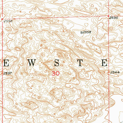United States Geological Survey Brewster NW, NE (1952, 24000-Scale) digital map