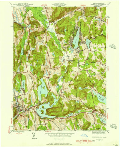 United States Geological Survey Brewster, NY-CT (1943, 24000-Scale) digital map