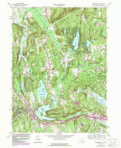 United States Geological Survey Brewster, NY-CT (1958, 24000-Scale) digital map
